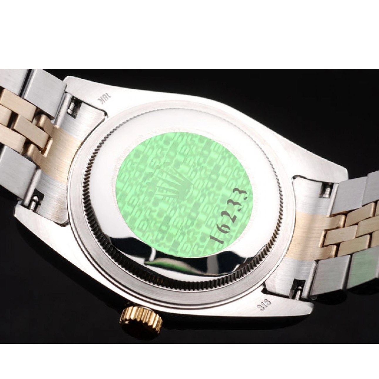 AAA replica watch DateJust Silver Dial Rolex 18k Stainless Plated Tone Gold Steel 98084 Two 0719